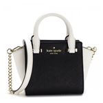 KATE SPADE（ケイトスペード） ハンドバッグ  PXRU6410 67 BLACK/CEMENT//CHAMPAGNE