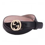 Gucci（グッチ） ベルト 370717 1000 長さ 95cmまで対応 幅2.5cm ベルト穴5