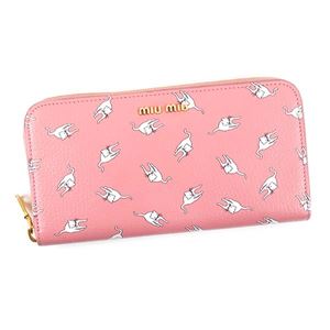MIUMIU（ミュウミュウ） 長財布 5ML506 F0UAN ROSA DIS.CAT