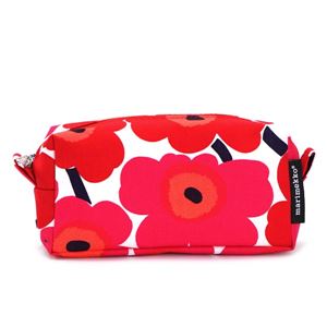 marimekko（マリメッコ） ポーチ 42446 1 WHITE/RED