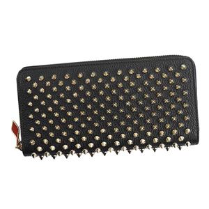 Christian Louboutin（クリスチャン・ルブタン） ラウンド長財布 1185059 CM6S BLACK／GOLD