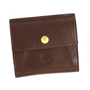 IL BISONTE（イルビゾンテ） Wホック財布 C0910 455 DARK BROWN