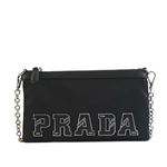 Prada（プラダ） チェーンウォレット 1MB007 F0632 NERO1