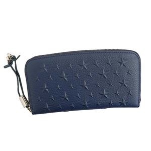 Jimmy Choo（ジミーチュウ） ラウンド長財布 FILIPA NAVY