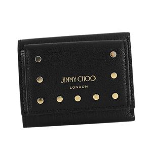 Jimmy Choo（ジミーチュウ） 3つ折小銭付き財布 NAIMA BLACK