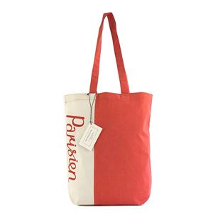 MAISON KITSUNE（メゾンキツネ） トートバッグ AU05108AMT1012-ECRE ECRU／RED