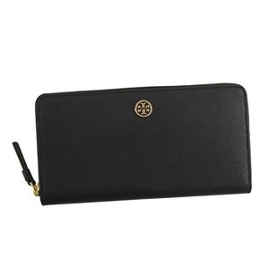 TORY BURCH（トリーバーチ） ラウンド長財布 45254 18 BLACK ／ ROYAL NAVY