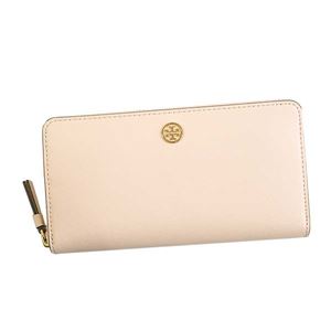 TORY BURCH（トリーバーチ） ラウンド長財布 45254 PALE APRICOT ／ ROYAL NAVY