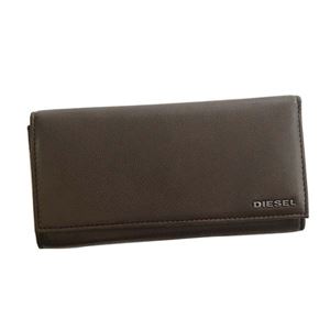 DIESEL（ディーゼル） 長財布 X04457 H6607 BROWN／FREESIA YELLOW