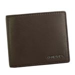 DIESEL（ディーゼル） 2つ折小銭付き財布 X04459 H6607 BROWN／FREESIA YELLOW