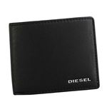 DIESEL（ディーゼル） 2つ折小銭付き財布 X04459 H6586 BLACK／ORANGE PEPPER