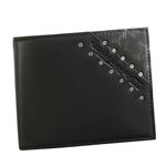 DIESEL（ディーゼル） 2つ折小銭付き財布 X05262 H4832 BLACK／DARK SILVER