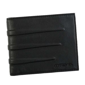 DIESEL（ディーゼル） 2つ折小銭付き財布 X05039 T8013 BLACK