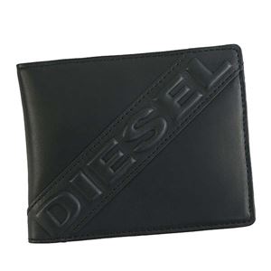 DIESEL（ディーゼル） 2つ折小銭付き財布 X05368 T8013 BLACK