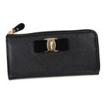 Ferragamo（フェラガモ） L字ファスナー長財布 22C124 588279 NERO