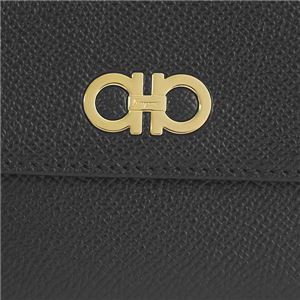 Ferragamo(フェラガモ) Wホック財布 22C880 674190 NERO Ferragamo(フェラガモ) Wホック財布 22C880 674190 NERO