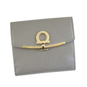 Ferragamo（フェラガモ） Wホック財布 22C877 674001 URBAN GREY