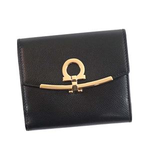 Ferragamo（フェラガモ） Wホック財布 22C877 673998 NERO