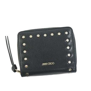 Jimmy Choo（ジミーチュウ） 2つ折小銭付き財布 REGINA BLACK