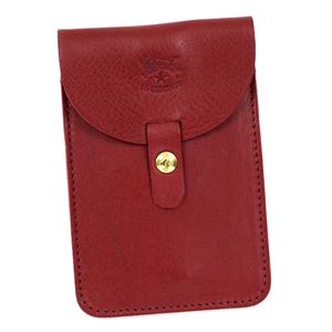 IL BISONTE （イル ビゾンテ） カードケース C0965 245 ROSSO RUBINO