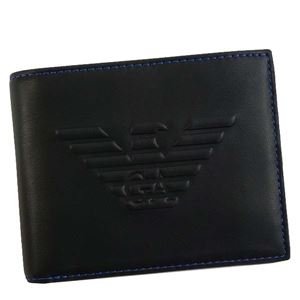 EMPORIO ARMANI（エンポリオアルマーニ） 2つ折小銭付き財布 Y4R165 81072 BLACK