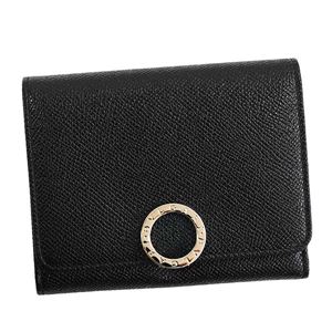 Bvlgari（ブルガリ） 3つ折小銭付き財布 285334 BLACK