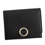 Bvlgari（ブルガリ） 3つ折小銭付き財布 285334 BLACK