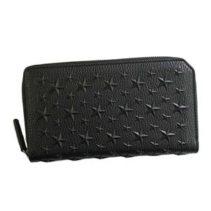 Jimmy Choo（ジミーチュウ） ラウンド長財布 CARNABY BLACK