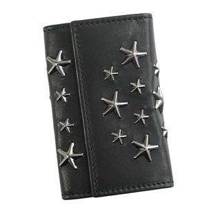 Jimmy Choo（ジミーチュウ） キーケース HOWICK BLACK／GUNMETAL