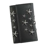 Jimmy Choo（ジミーチュウ） キーケース HOWICK BLACK／GUNMETAL