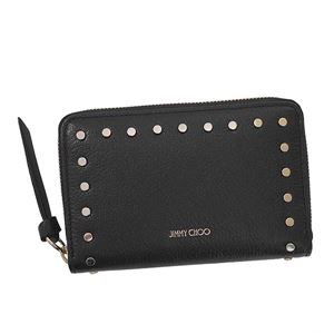 Jimmy Choo（ジミーチュウ） 2つ折小銭付き財布 CHRISTIE BLACK