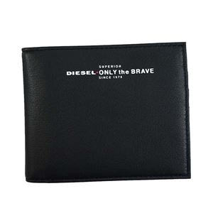 DIESEL（ディーゼル） 2つ折小銭付き財布 X05590 H2691 BLACK／FIERY RED