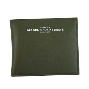 DIESEL（ディーゼル） 2つ折小銭付き財布 X05590 H5931 OLIVE NIGHT／FIERY RED