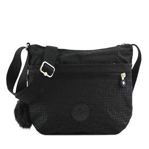 Kipling（キプリング） ナナメガケバッグ K10878 47K BLACK PYLON EMB