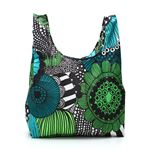 marimekko（マリメッコ） 折りたたみトートバッグ 41404 160 WHITE／GREEN／BLACK