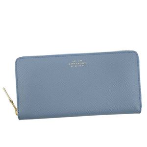 SMYTHSON（スマイソン）ラウンド長財布 1011483 NILE BLUE