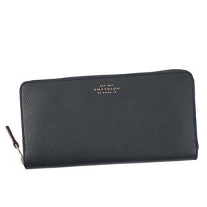 SMYTHSON（スマイソン）ラウンド長財布 1012866 NAVY