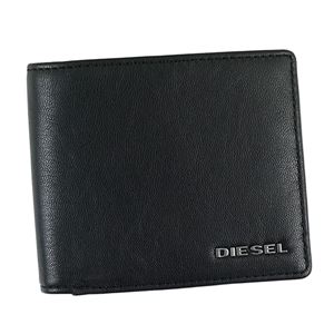 DIESEL(ディーゼル) 二つ折り財布(小銭入れ付) X04459 H6251 BLACK/TURKISH SEA/WHITE 商品画像