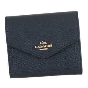 Coach（コーチ） 二つ折り財布（小銭入れ付） 58298 LINAV NAVY