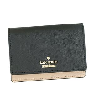KATE SPADE(ケイトスペード) 二つ折り財布(小銭入れ付) PWRU5096B 234 BLACK/TOASTED WHEAT 商品画像