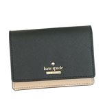 KATE SPADE（ケイトスペード） 二つ折り財布（小銭入れ付） PWRU5096B 234 BLACK/TOASTED WHEAT