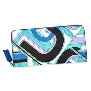 Emilio Pucci（エミリオプッチ） ラウンド長財布  46SM10 52 AZZURRO