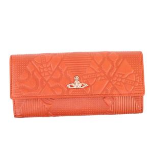 Vivienne Westwood（ヴィヴィアンウエストウッド） フラップ長財布  32928  ORANGE