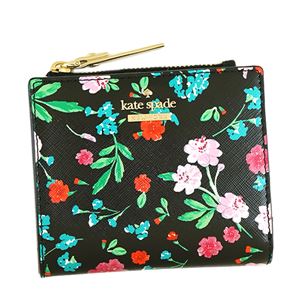 KATE SPADE（ケイトスペード） 二つ折り財布（小銭入れ付）  PWRU5773 98 BLACK MULTI