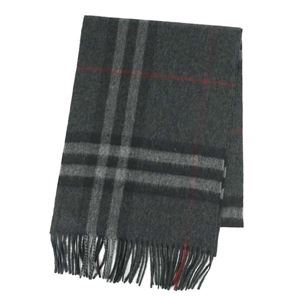 Burberry（バーバリー） マフラー  GIANT ICON 168 CORE CASHMERE  CHARCOAL CHECK