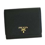 Prada（プラダ） 三つ折り財布（小銭入れ付）  1MH176 F0002 NERO