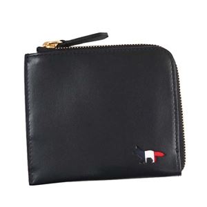 MAISON KITSUNE（メゾンキツネ） 二つ折り財布（小銭入れ付）  FW17U1019-BK  BLACK