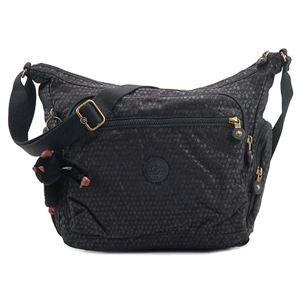 Kipling（キプリング） ナナメガケバッグ  K22621 19M BLACK SCALE EMB