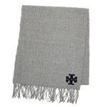 TORY BURCH（トリーバーチ） マフラー  32145412 30 GRAY/NAVY