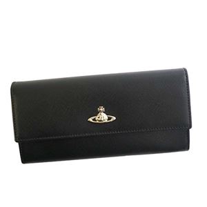 Vivienne Westwood（ヴィヴィアンウエストウッド） フラップ長財布 321522-10083 265 BLACK